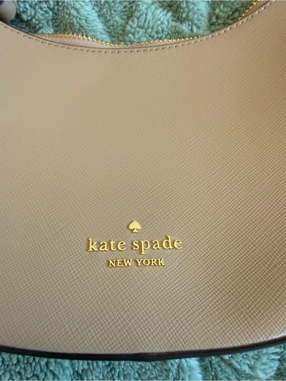 kate spade Tan Crescent Shoulder Bag with Gold Hardware - Picture 3 of 5